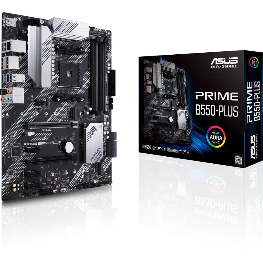 Asus Prime B550-PLUS Desktop Motherboard - AMD B550 Chipset - Socket AM4 - ATX PRIME B550-PLUS