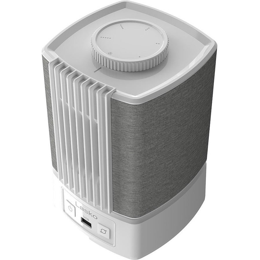Lasko SlumberBreeze 2-in-1 Personal Fan With White Noise, White SB101