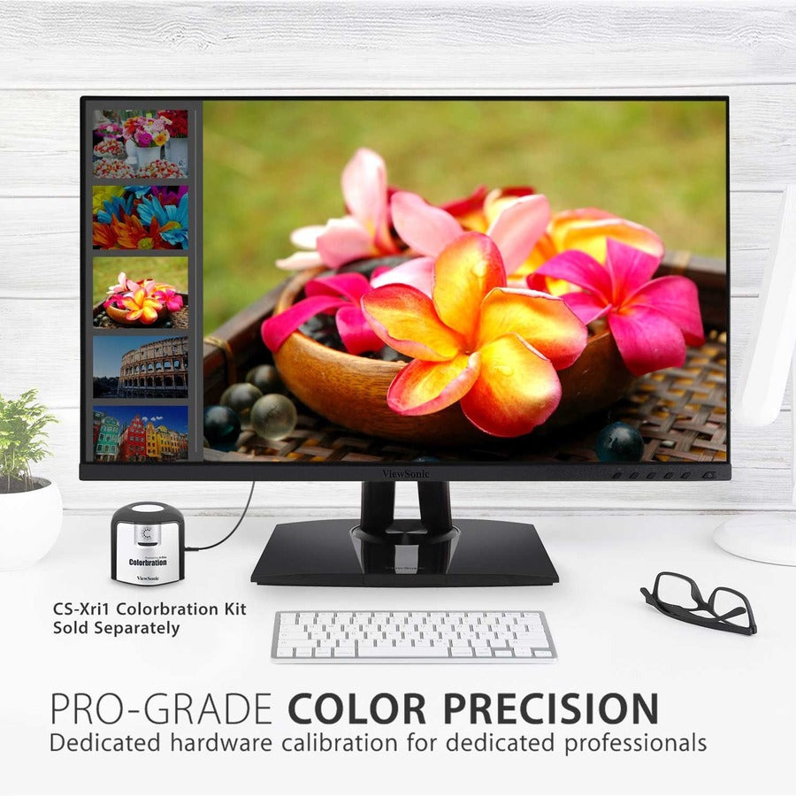 ViewSonic VP2756-4K 27 Inch 4K UHD IPS Ergonomic Monitor with Ultra-Thin Bezels, Color Accuracy, Pantone Validated, 60W USB C VP2756-4K