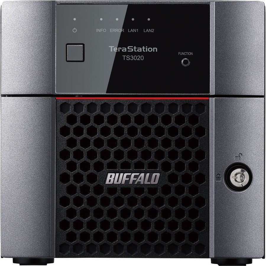 BUFFALO TeraStation 3220 2-Bay SMB 8TB (2x4TB) Desktop NAS Storage w/ Hard Drives Included TS3220DN0802