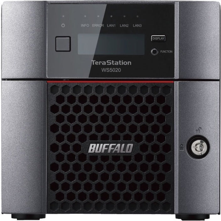 BUFFALO TeraStation WS5420 4-Bay Desktop Windows Server IoT 2019 NAS 8TB Hard Drives Included WS5420DN08S9