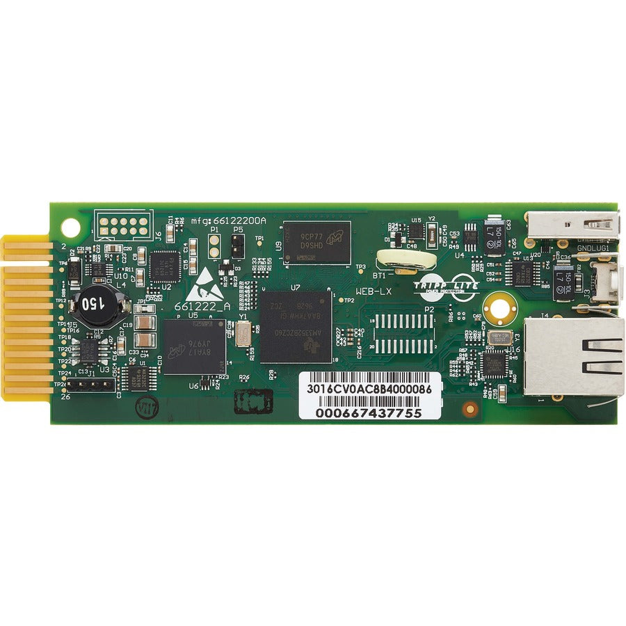 Tripp Lite by Eaton WEBCARDLXMINI Network Card for Select UPS Systems, TAA WEBCARDLXMINI