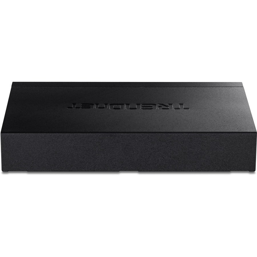 TRENDnet 5-Port Unmanaged 2.5G PoE+ Switch, Fanless, Compact Desktop Design, Metal Housing, 2.5GBASE-T Ports, IEEE 802.3bz, 55W PoE Budget, Lifetime protection, Black, TPE-TG350 TPE-TG350
