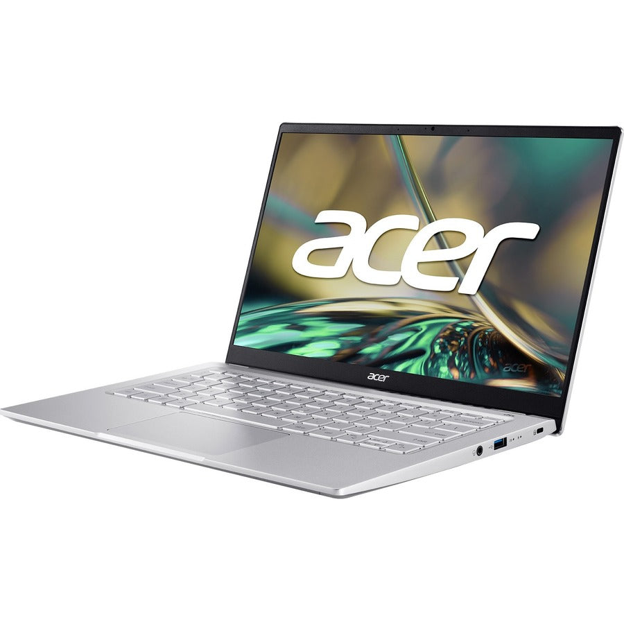 Acer Swift 3 SF314-512 SF314-512-78JG 14" Notebook - QHD - Intel Core i7 12th Gen i7-1260P - 16 GB - 512 GB SSD - English Keyboard - Pure Silver NX.K0FAA.004