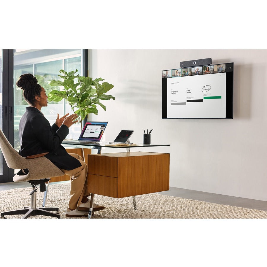 Cisco Webex Room Bar (Carbon Color) with wall-mount Room Navigator CS-BAR-W-C-K9