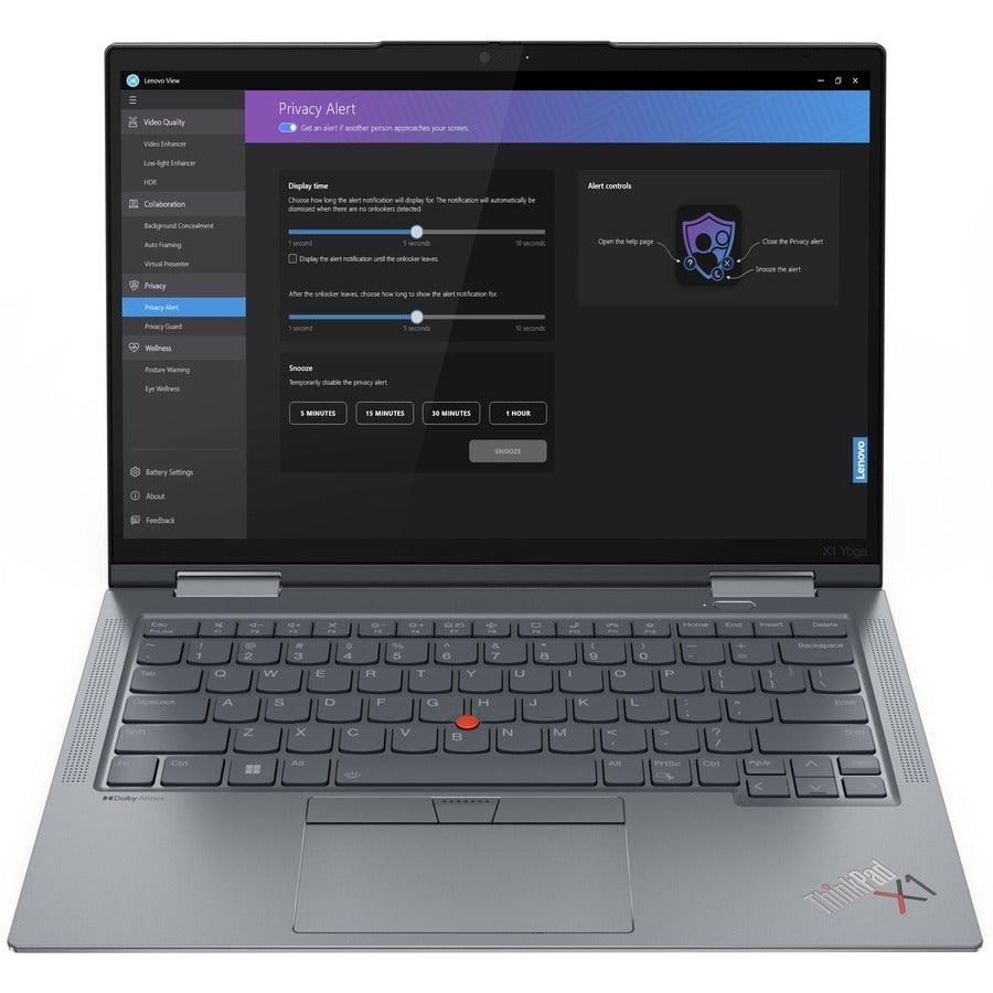 Lenovo ThinkPad X1 Yoga Gen 8 21HQ0007US 14" Touchscreen Convertible 2 in 1 Notebook - WUXGA - Intel Core i7 13th Gen i7-1355U - Intel Evo Platform - 16 GB - 512 GB SSD - English Keyboard - Storm Gray 21HQ0007US