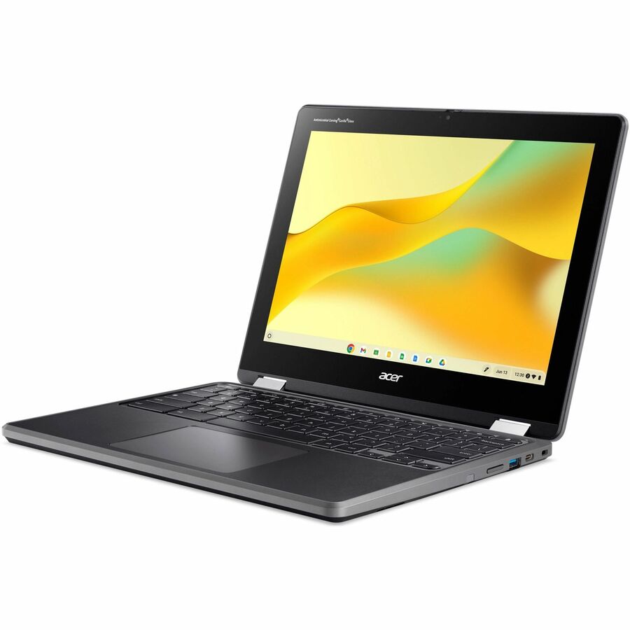 Acer Chromebook Spin 512 R856TN R856TN-P20G 12" Touchscreen Convertible 2 in 1 Chromebook - HD+ - Intel N200 - 8 GB - 64 GB Flash Memory - English (US) Keyboard - Shale Black NX.KE4AA.002