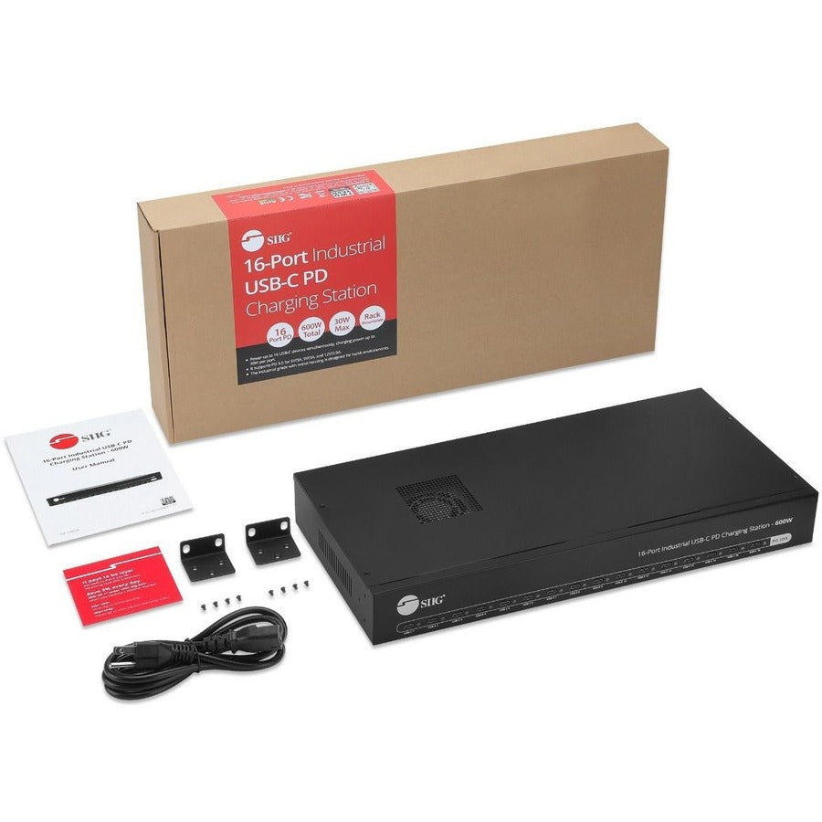 16-Port Industrial USB-C PD Charging Station - 600W ID-US0A11-S1