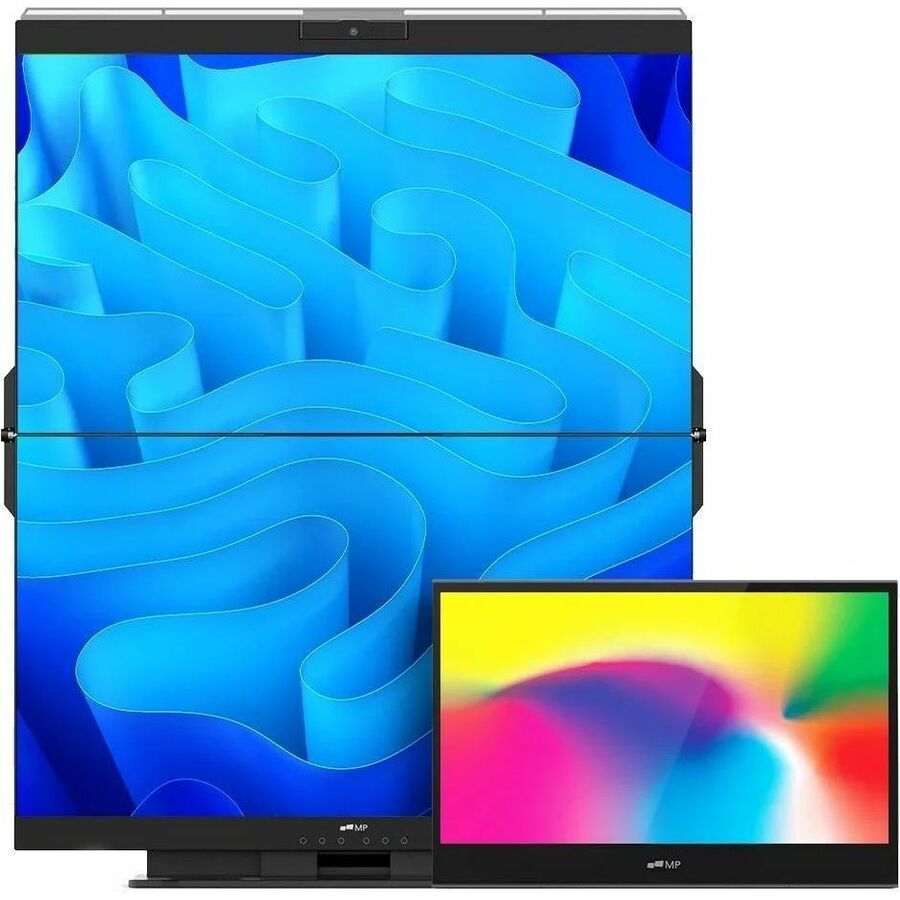 Mobile Pixels Geminos T 24" Dual-Stacked 1080p Monitors with Multi-Touch and Webcam 116-1001P03