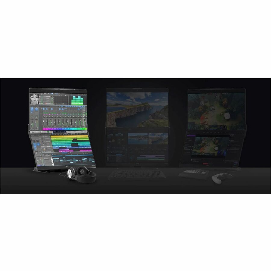 Mobile Pixels Geminos T 24" Dual-Stacked 1080p Monitors with Multi-Touch and Webcam 116-1001P03