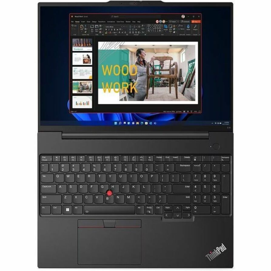 Lenovo ThinkPad E16 Gen 1 21JN003XUS 16" Touchscreen Notebook - WUXGA - Intel Core i7 13th Gen i7-1355U - 16 GB - 512 GB SSD - English Keyboard - Graphite Black 21JN003XUS