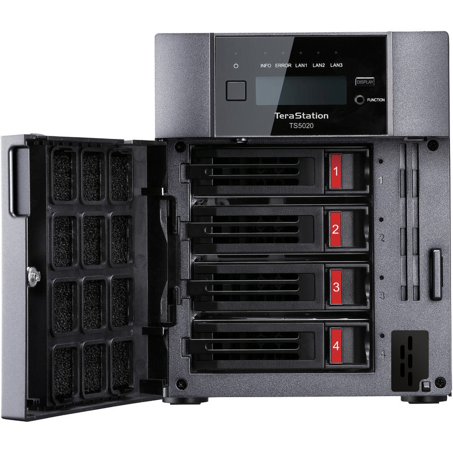 BUFFALO TeraStation 5420 4-Bay 16TB (2x8TB) Business Desktop NAS Storage Hard Drives Included TS5420DN1602