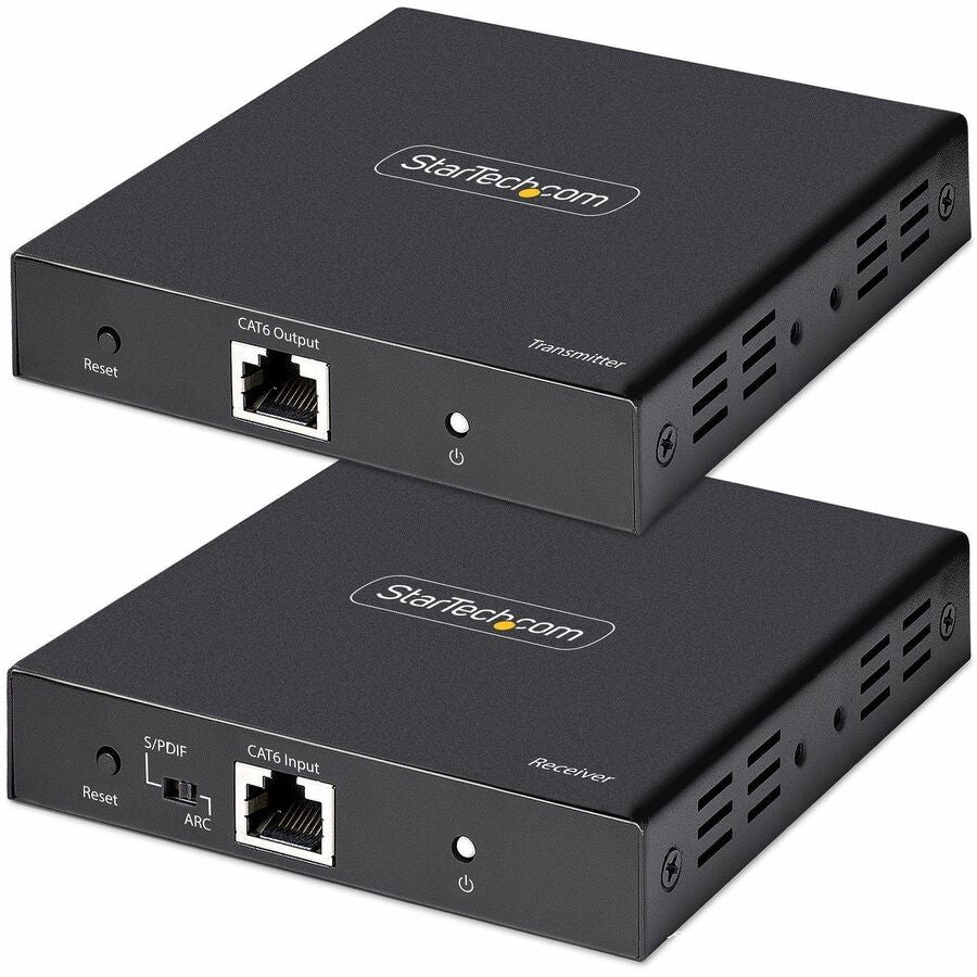 StarTech.com 4K HDMI Extender Over CAT5/CAT6 Cable, 4K 60Hz Video Extender Up to 230ft (70m), HDMI Over Ethernet Cabling, S/PDIF Audio Out 4K70IC-EXTEND-HDMI