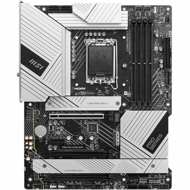 MSI PRO Z790-A MAX WIFI Gaming Desktop Motherboard - Intel Z790 Chipset - Socket LGA-1700 - ATX PROZ790AMAXWIFI