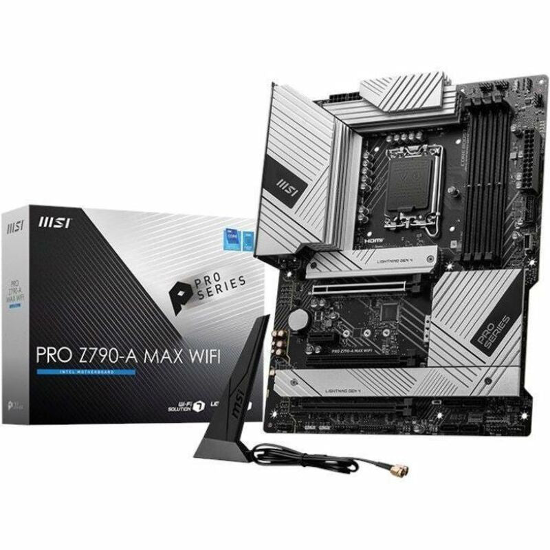MSI PRO Z790-A MAX WIFI Gaming Desktop Motherboard - Intel Z790 Chipset - Socket LGA-1700 - ATX PROZ790AMAXWIFI