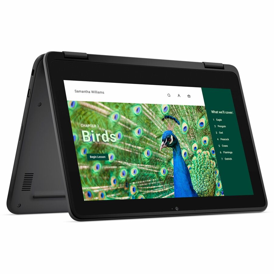 Dell Chromebook 3000 3120 11.6" Touchscreen Convertible 2 in 1 Chromebook - HD - Intel N-Series N100 - 4 GB - 64 GB Flash Memory - English (US) Keyboard - Gray J9HDD