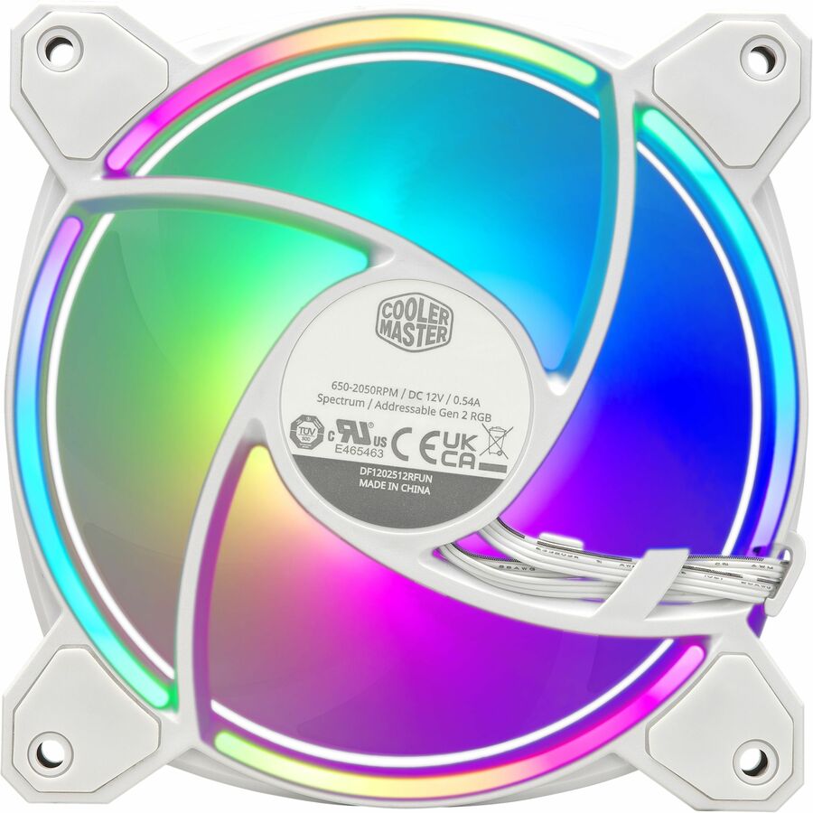 Cooler Master MasterFan MF120 Halo&#178; 3in1 White Edition - 3 Pack MFL-B2DW-213P2-R2