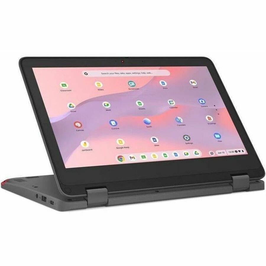 Lenovo 300e Yoga Chromebook Gen 4 82W2000AUS 11.6" Touchscreen Convertible 2 in 1 Chromebook - HD - Octa-core (ARM Cortex A76 + Cortex A55) - 4 GB - 32 GB Flash Memory - English Keyboard - Graphite Gray 82W2000AUS
