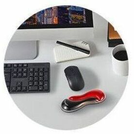 Kensington Slim Duo Gel Mouse/Trackball Wrist Rest K62440NA