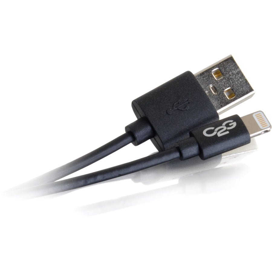 C2G 1m USB A to Lightning Cable - Charging Cable - iPhone Cable - 3ft Black 35499