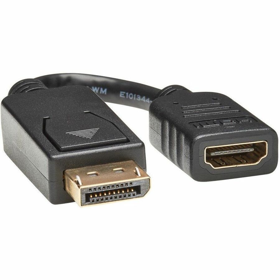 Eaton Tripp Lite Series DisplayPort to HDMI Video Adapter Video Converter (M/F), HDCP, Black, 6 in. (15 cm) P136-000