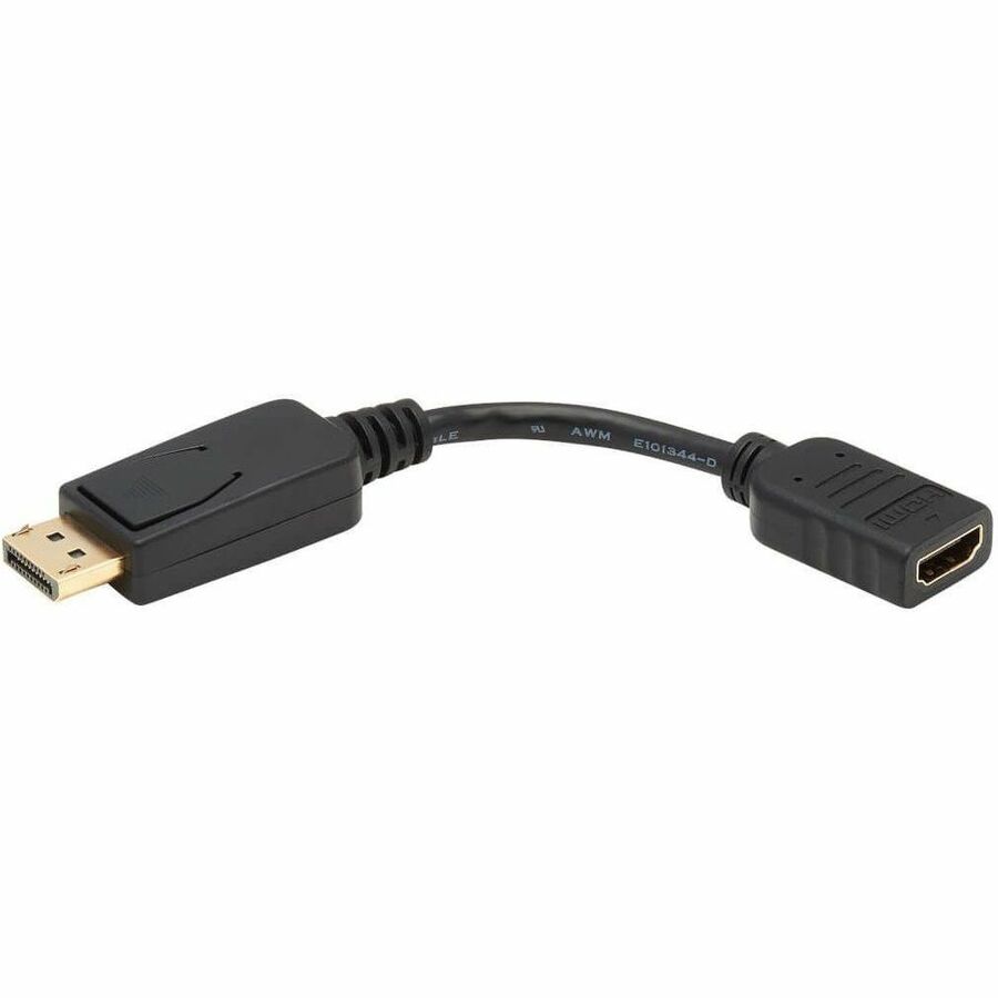 Eaton Tripp Lite Series DisplayPort to HDMI Video Adapter Video Converter (M/F), HDCP, Black, 6 in. (15 cm) P136-000