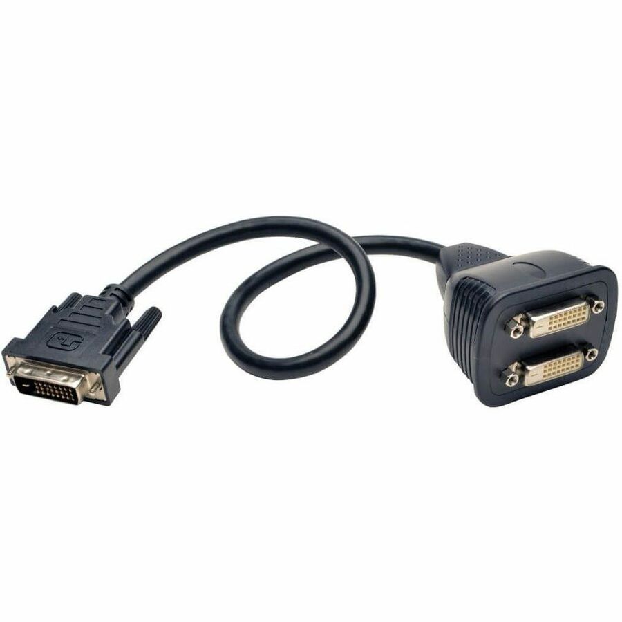 Eaton Tripp Lite Series DVI Y Splitter Cable, Digital Monitors (DVI-D M to 2x F), 1 ft. (0.31 m) P564-001