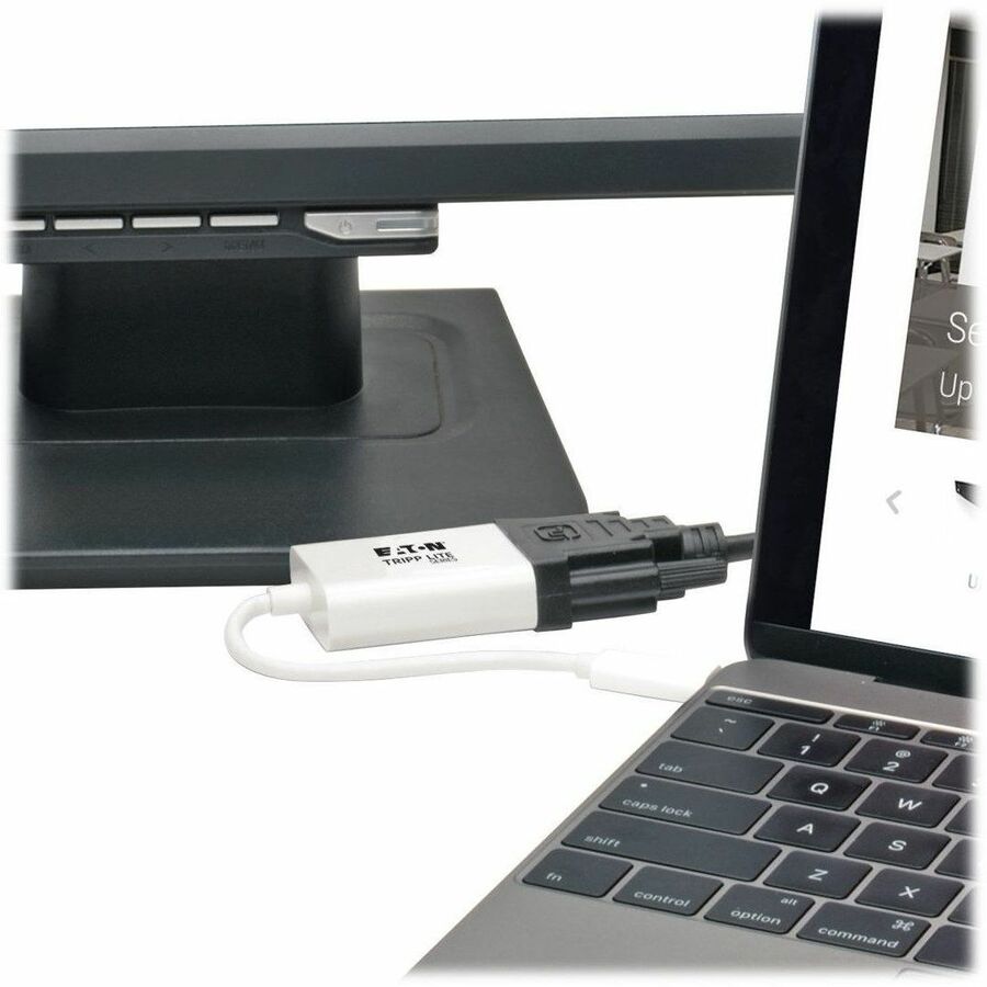 Eaton Tripp Lite Series USB-C to DVI Adapter with Alternate Mode - DP 1.2, White U444-06N-DVI-AM