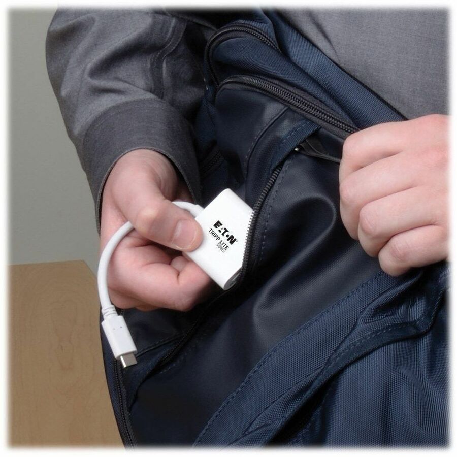 Eaton Tripp Lite Series USB-C to DVI Adapter with Alternate Mode - DP 1.2, White U444-06N-DVI-AM