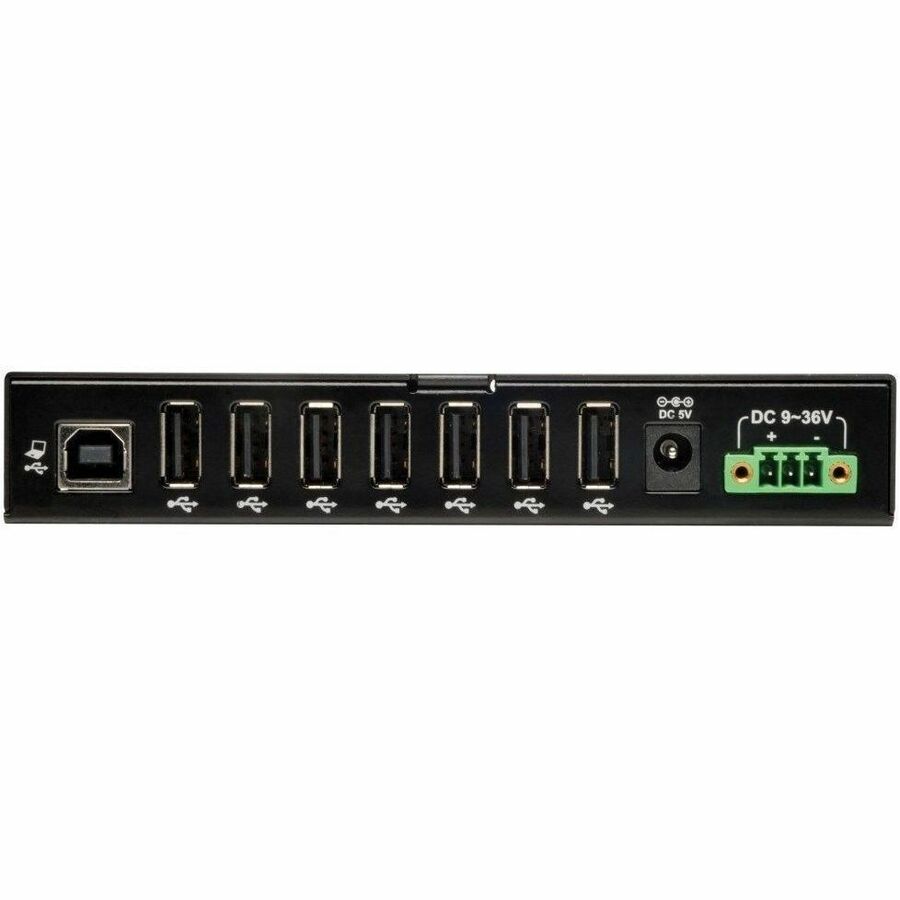 Eaton Tripp Lite Series 7-Port Industrial-Grade USB 2.0 Hub - 15 kV ESD Immunity, Metal Housing, Mountable U223-007-IND