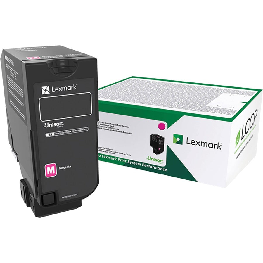 Lexmark Original High Yield Laser Toner Cartridge - Magenta - 1 Each 74C0HMG