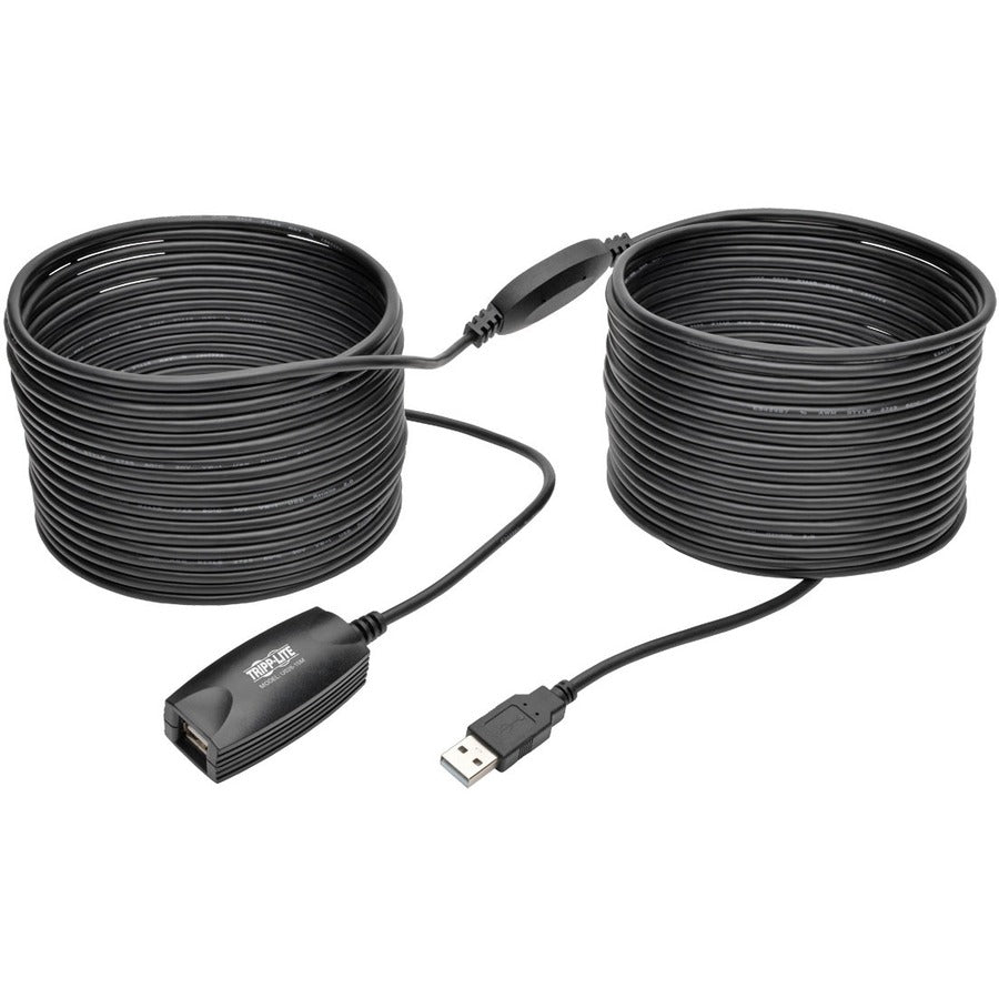 Tripp Lite by Eaton USB 2.0 Active Extension Repeater Cable (A M/F), 15M (49.21 ft.) U026-15M
