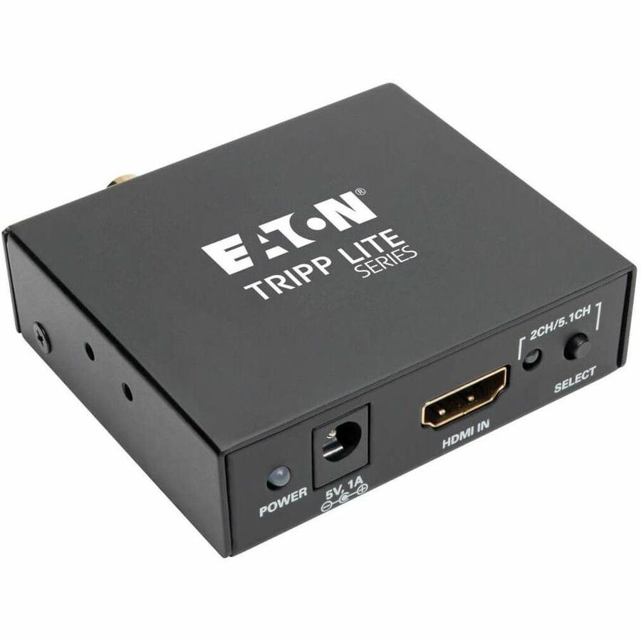 Eaton Tripp Lite Series 4K HDMI Audio De-Embedder/Extractor with TOSLINK, RCA and 3.5 mm Stereo Output, 5.1 Channel, HDCP, 4K 30Hz P130-000-AUDIO