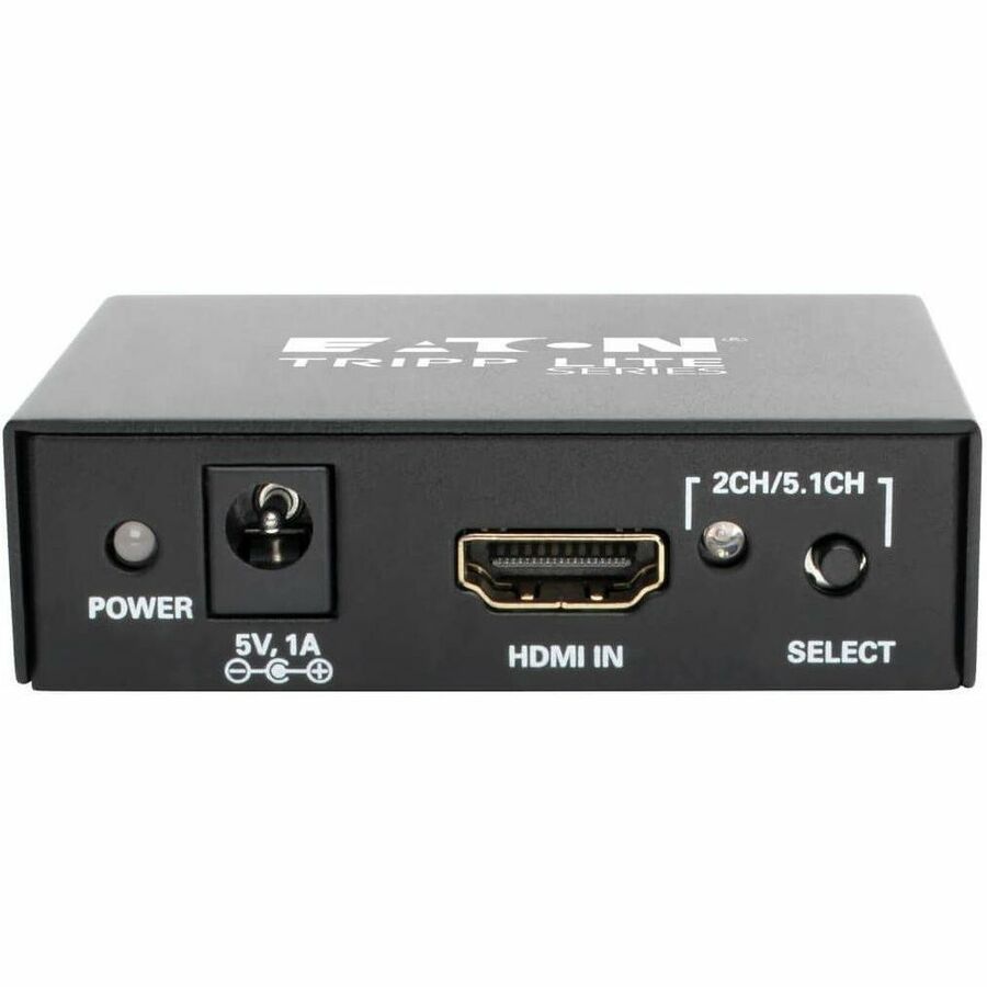 Eaton Tripp Lite Series 4K HDMI Audio De-Embedder/Extractor with TOSLINK, RCA and 3.5 mm Stereo Output, 5.1 Channel, HDCP, 4K 30Hz P130-000-AUDIO