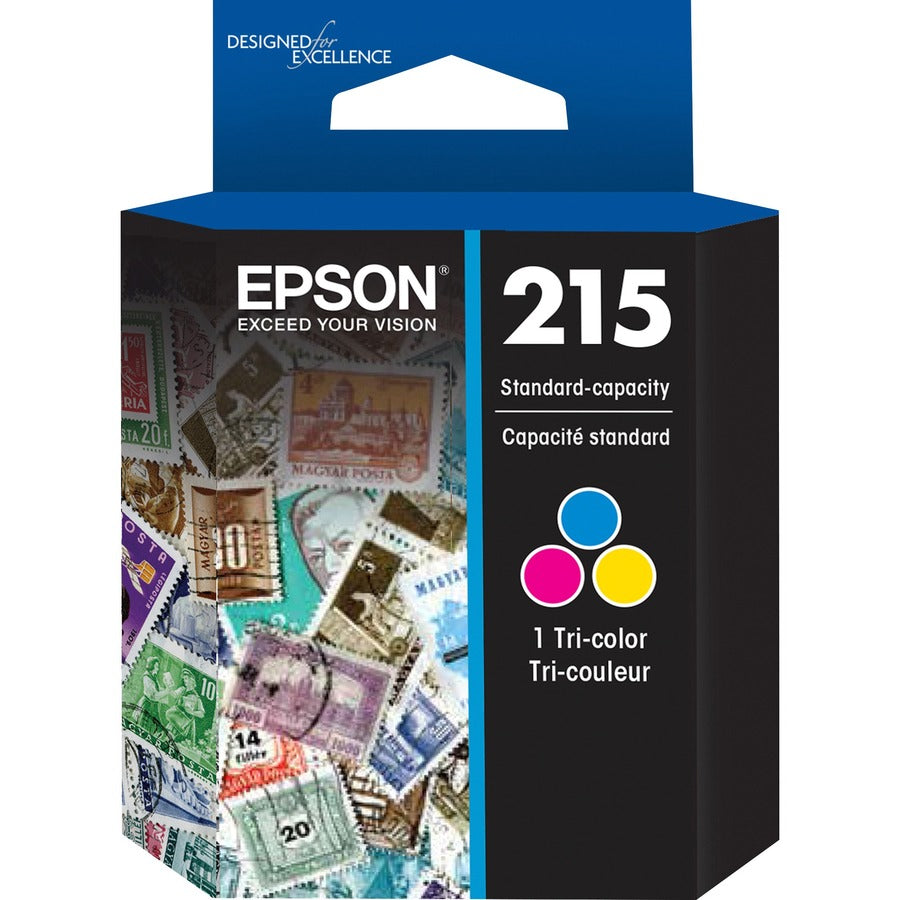 Epson 215 Original Inkjet Ink Cartridge - Tri-color - 1 Each T215530-S