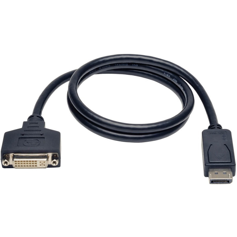 Eaton Tripp Lite Series DisplayPort to DVI Cable Adapter, Converter for DP-M to DVI-I-F, 3 ft. (0.91 m) P134-003