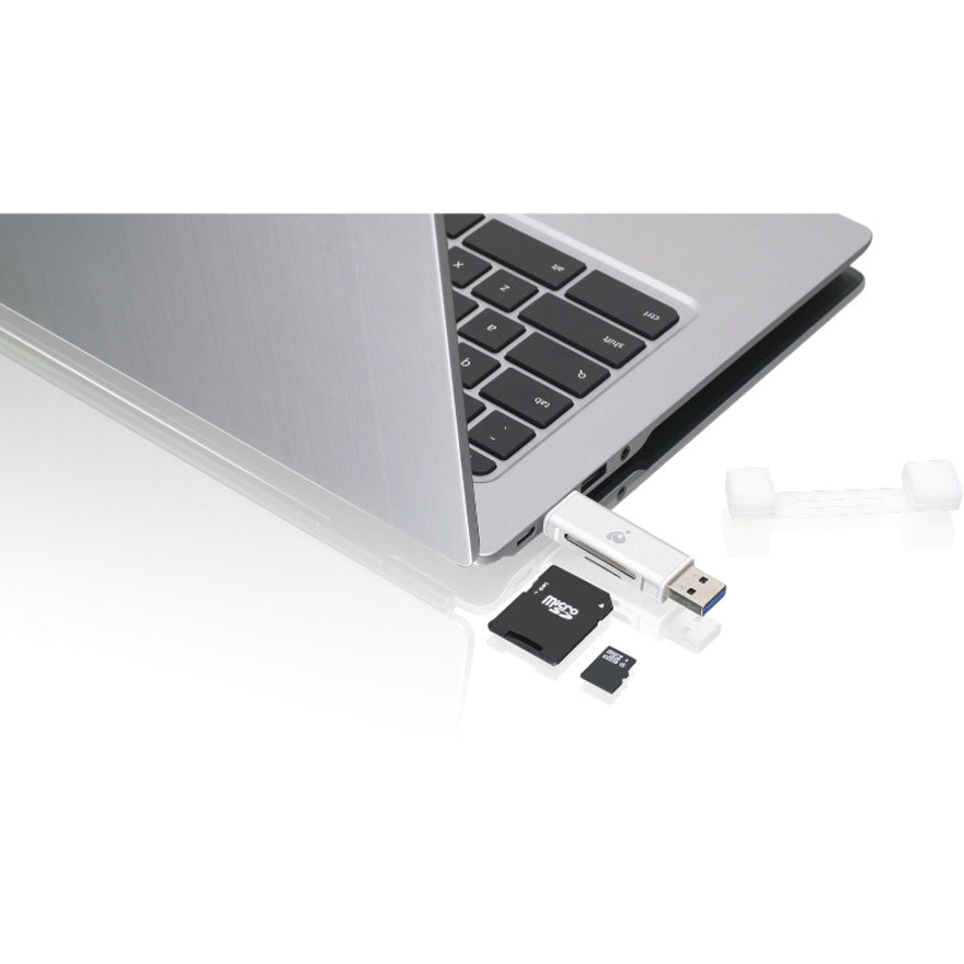 IOGEAR USB-C Duo Mobile Device Card Reader/Writer GFR3C12