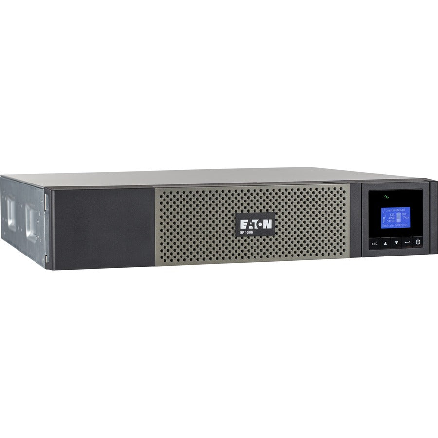 Eaton 5P 1440VA 1100W 120V Line-Interactive UPS, 5-15P, 10x 5-15R Outlets, 16-Inch Depth, True Sine Wave, Cybersecure Network Card Option, 2U - Battery Backup 5P1500RC