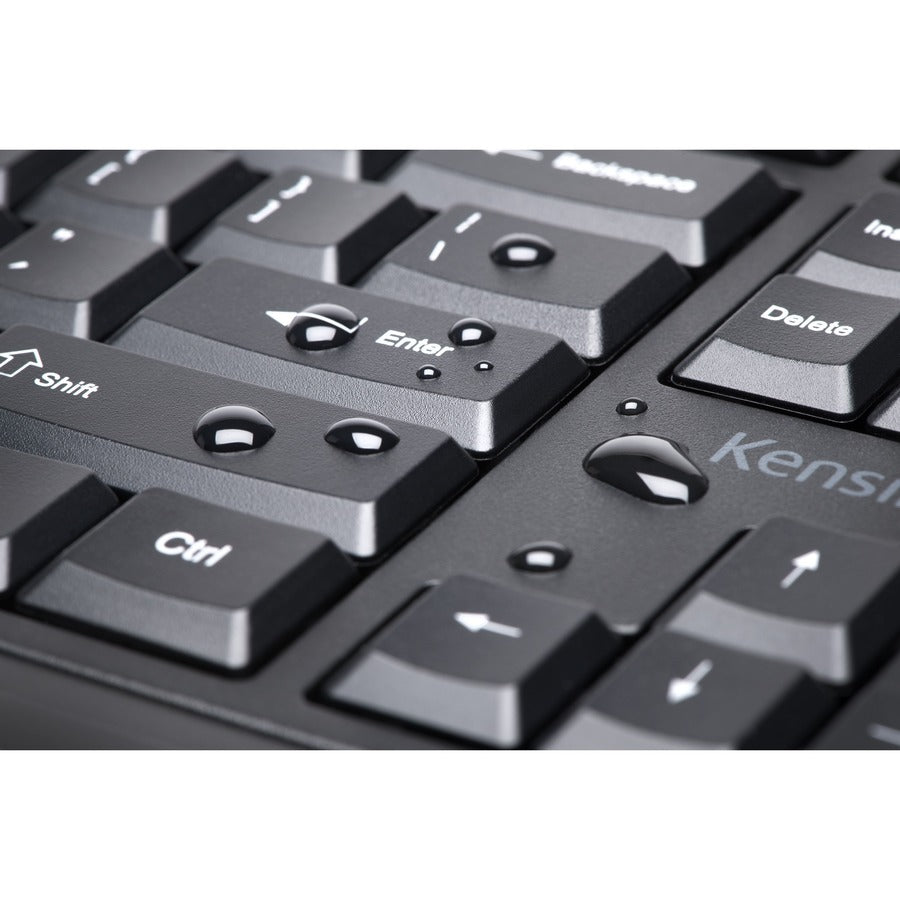 Kensington Pro Fit Ergo Wireless Keyboard and Mouse-Black K75406US