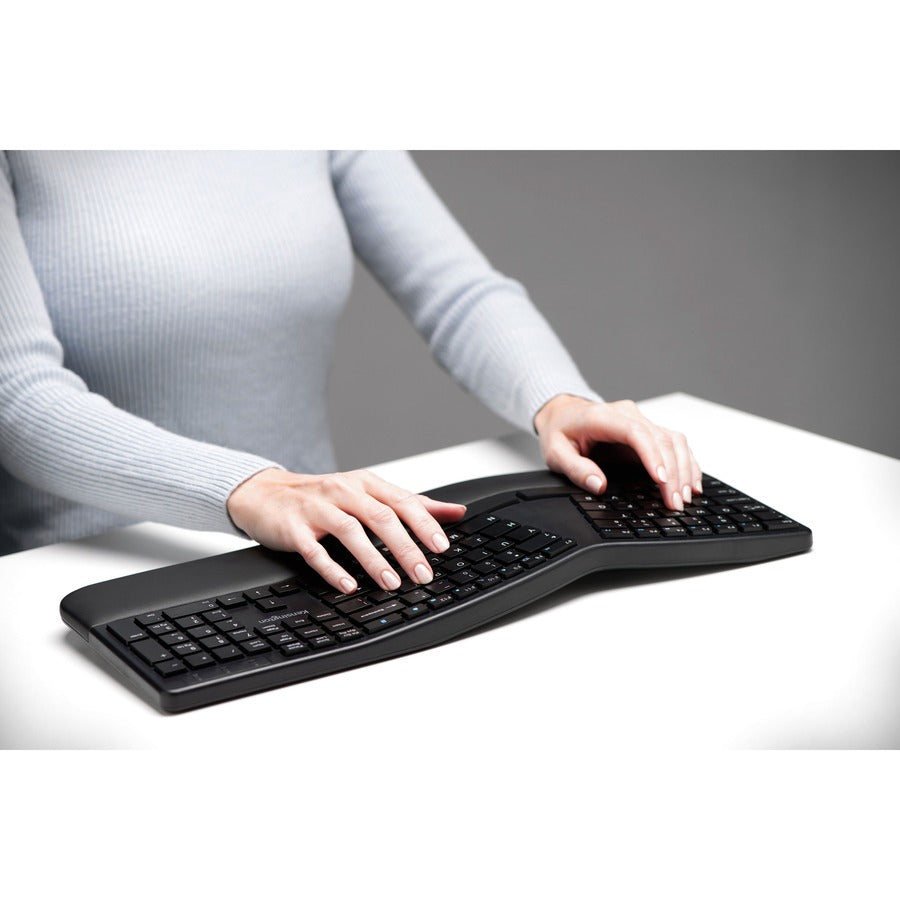Kensington Pro Fit Ergo Wireless Keyboard and Mouse-Black K75406US
