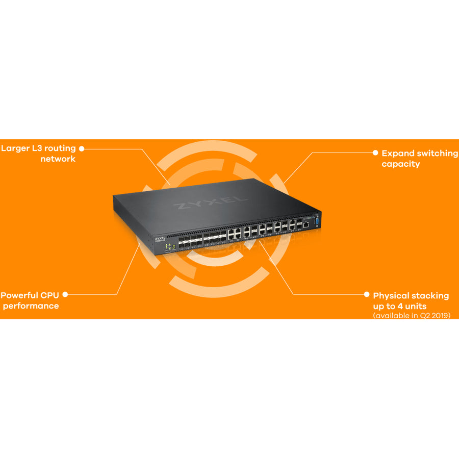 ZYXEL 28-port 10GbE L2+ Managed Switch XS3800-28