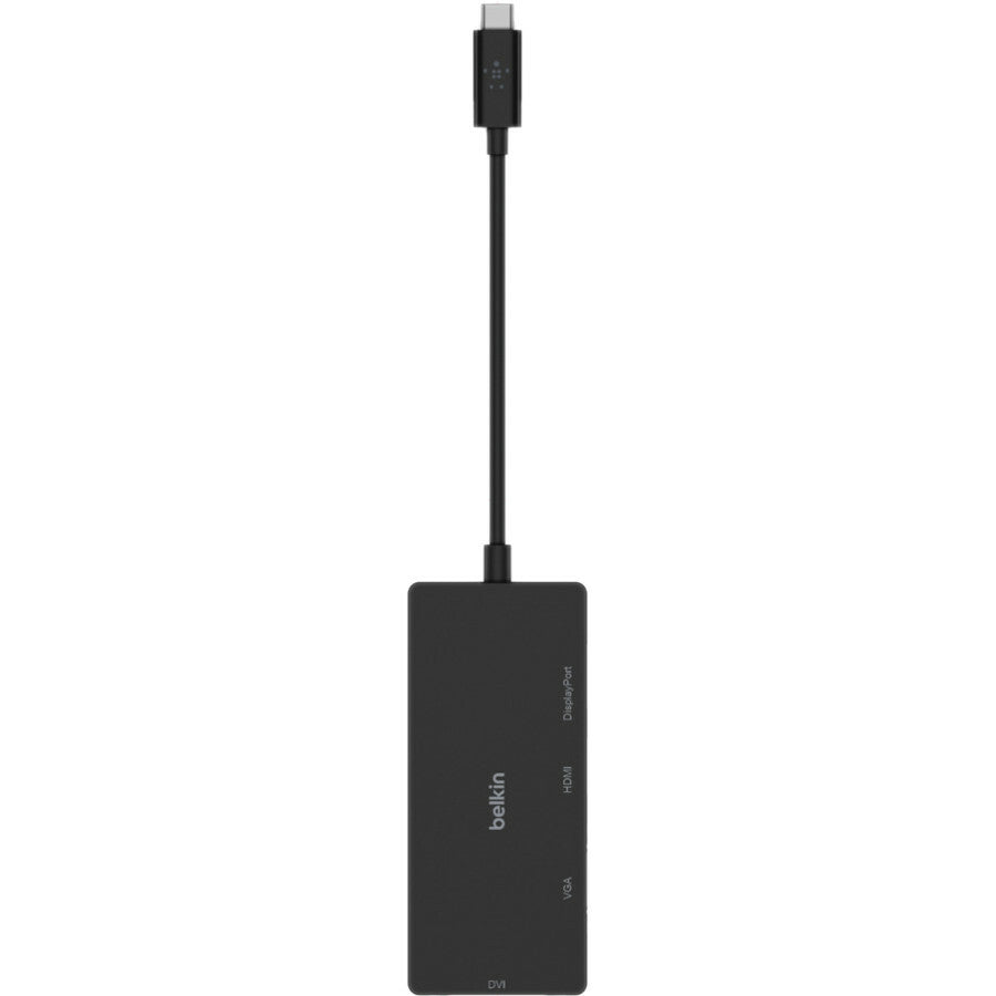 Belkin USB-C Mutiport Video Adapter, USB-C to HDMI - VGA - DVI - DisplayPort, Up to 4k at 60Hz AVC003BK-BL