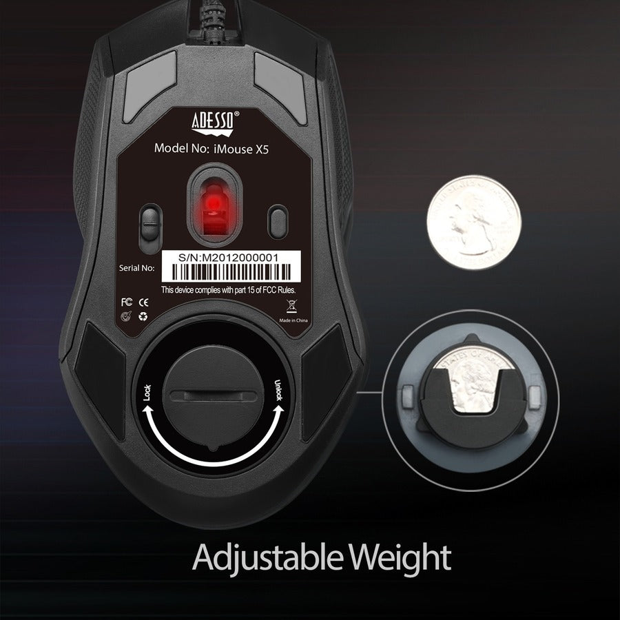iMouse X5 - 6400 DPI, RGB illuminated Gaming Mouse IMOUSE X5