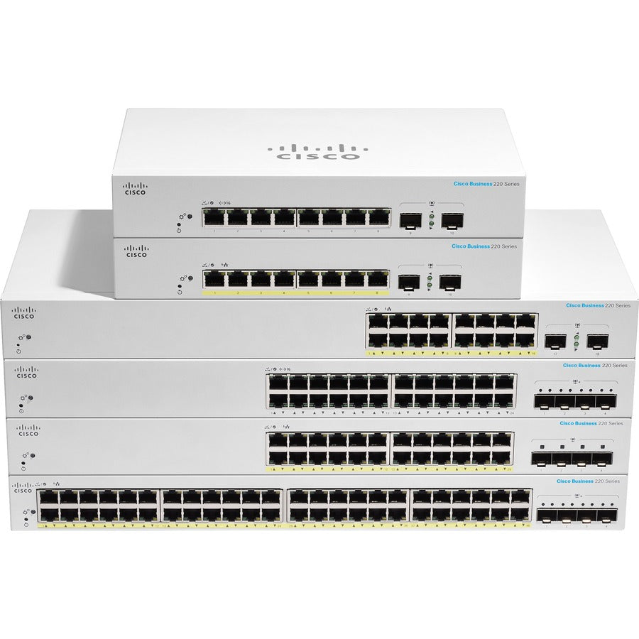 Cisco Business CBS220-8FP-E-2G Ethernet Switch CBS220-8FP-E-2G-NA
