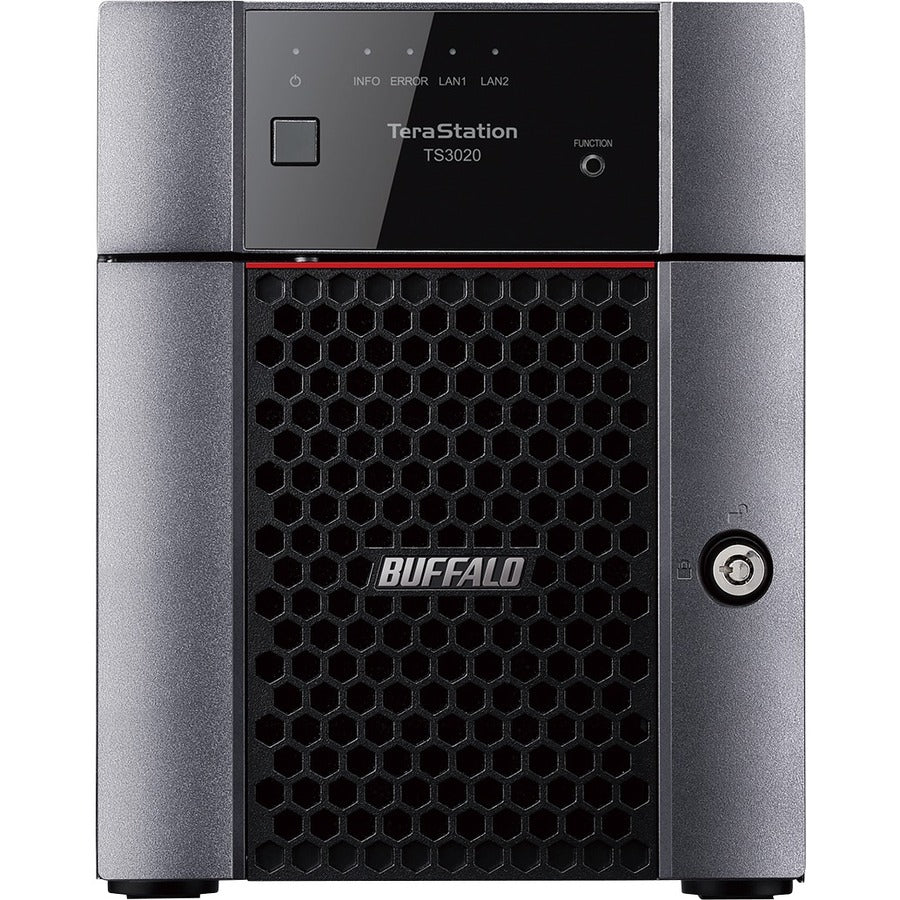 BUFFALO TeraStation 3420 4-Bay SMB 8TB (2x4TB) Desktop NAS Storage w/ Hard Drives Included TS3420DN0802