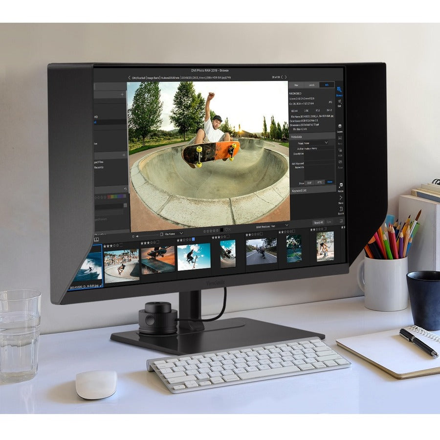 ViewSonic VP2786-4K 27 Inch Premium IPS 4K USB C Monitor with Integrated Color Wheel, 100% Adobe RGB, 98% DCI-P3, Pantone Validated, 90W Charging, HDMI, DisplayPort for Professional Home and Office VP2786-4K