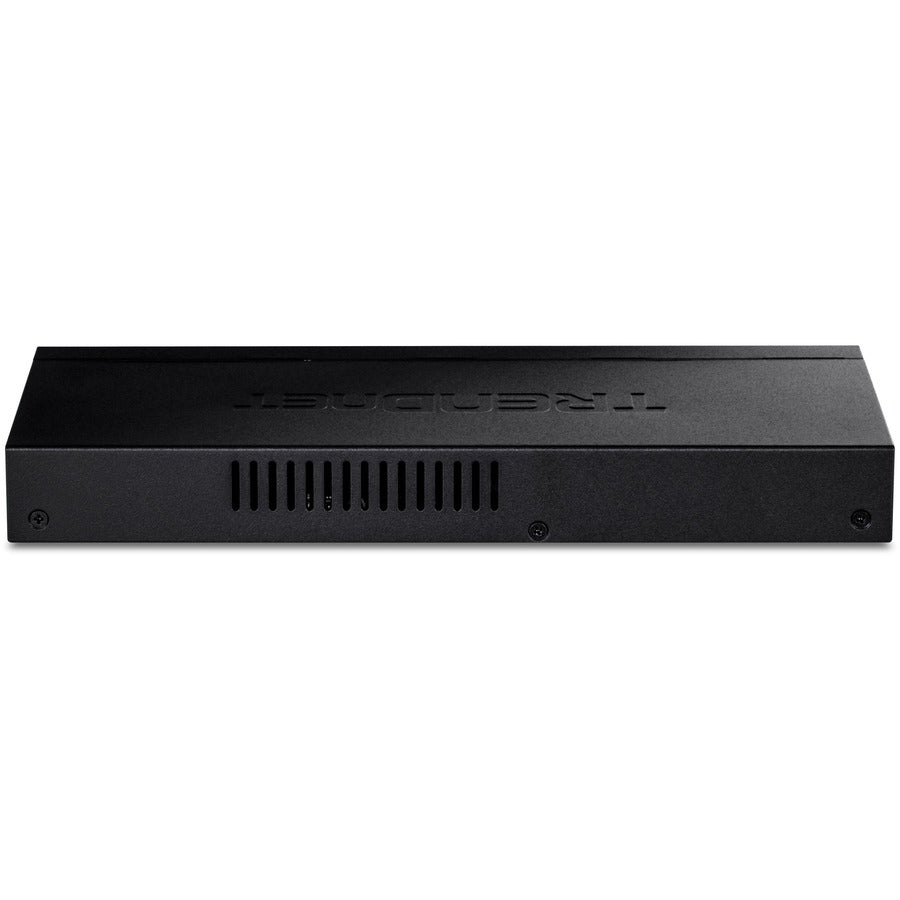 TRENDnet 8-Port Unmanaged 2.5G PoE+ Switch, Fanless, Compact Desktop Design, Metal Housing, 2.5GBASE-T Ports, IEEE 802.3bz, 100W PoE Budget, Lifetime Protection, Black, TPE-TG380 TPE-TG380