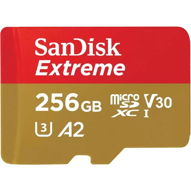 SanDisk Extreme 256 GB Class 3/UHS-I (U3) V30 microSDXC SDSQXAV-256G-AN6MA