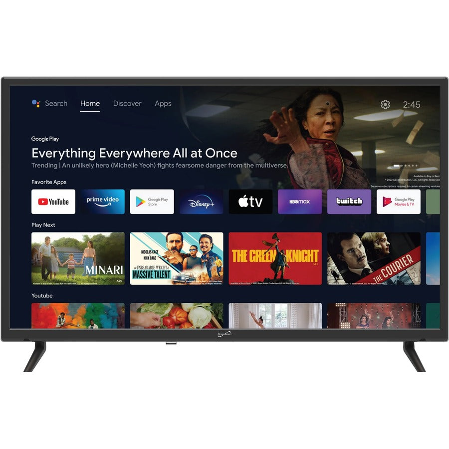 Supersonic SC-3250GTV 32" Smart LED-LCD TV - HDTV - Black SC-3250GTV