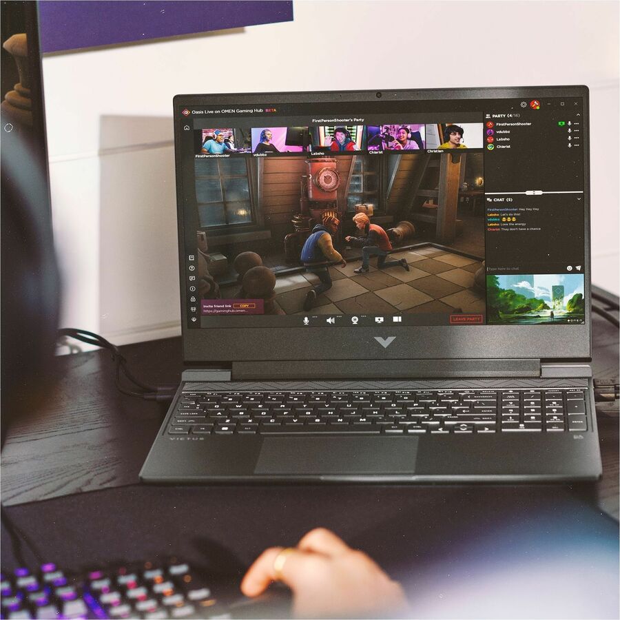 VICTUS 15-fa1000 15-fa1040nr 15.6" Gaming Notebook - Full HD - Intel Core i5 12th Gen i5-12500H - 16 GB - 512 GB SSD - Mica Silver, Black Chrome 8E9L6UA#ABA